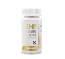 Maxler, Витамин D3 + K2, 90 капсул