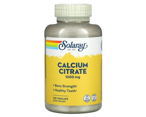 Solaray, Цитрат Кальция, 1000 mg, 120 капс