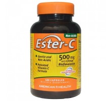 American Health, Ester C с биофлованойдами, 500мг, 120 капсул