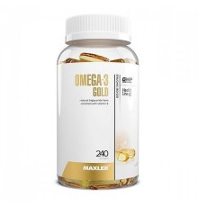 Maxler, Омега-3 Gold, 1000мг, 180 EPA/120 DHA, 240 капсул
