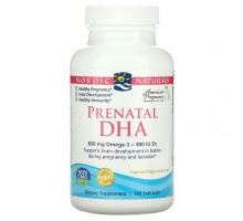 Nordic Naturals, Prenatal DHA, пренатальная ДГК, без добавок, 180 капсул