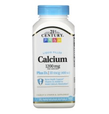 21st Century, Кальций с витамином D3, 1200 мг, 90 softgels