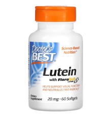 Doctor's Best, Лютеин с FloraGlo Lutein, 20 мг, 60 мягких таблеток