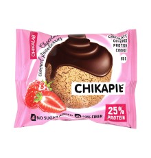Chikalab, Печенье глазированное с начинкой 60г, Клубника-шоколад