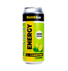 BOMBBAR, Напиток энергетический "L-Карнитин + Гуарана", 500мл, Лайм-мята