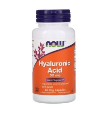NOW, Hyaluronic Acid, 50 мг, 60 капсул