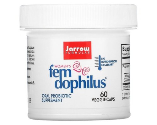 Jarrow Formulas, Fem Dophilus, добавка для женщин, 60 растительных капсул
