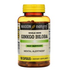 Mason Natural, Гинкго билоба, 180 капсул
