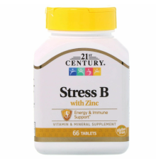 21st Century, Stress B с цинком, 66 таблеток