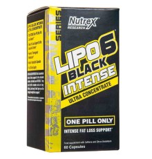Nutrex, Lipo-6 Black Ultra Concentrate Intense, 60 caps