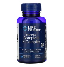 Life Extension, Комплекс витаминов группы B, 60 капсул
