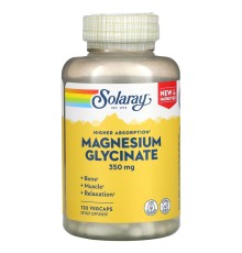 Solaray, Глицинат магния с высокой усвояемостью, 350 мг, 120 капсул
