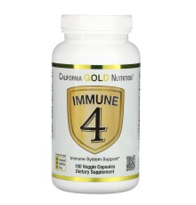California Gold Nutrition, Immune4 для иммунитета, 180 капсул