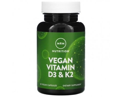 MRM Nutrition, витамин D3 для веганов, 2500 МЕ, 60 веганских капсул