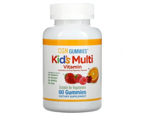 California Gold Nutrition, Поливитамины для детей в жевательных таблетках, 60 жевательных таблеток