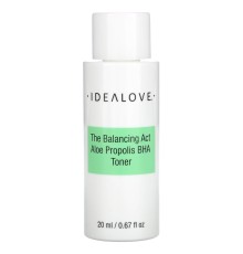 Idealove, The Balancing Act, тоник с бутилоксианизолом, алоэ и прополисом, пробник, 20 мл