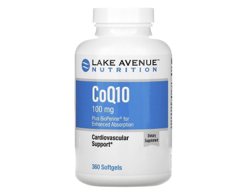 Lake Avenue Nutrition, Коэнзим Q10, 100 мг, 360 капсул