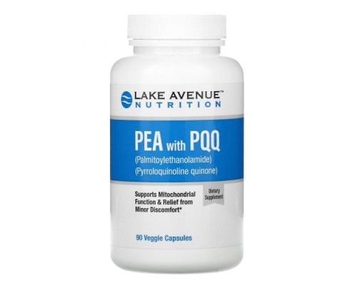 Lake Avenue Nutrition, ПЭА 300 мг и PQQ 10 мг, 90 растительных капсул