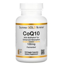 California Gold Nutrition, Коэнзим Q10 класса USP, 150 капсул