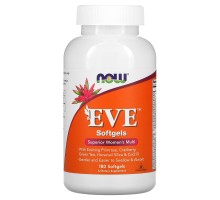 NOW, Мультивитамины для женщин EVE, 180 капсул