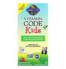 Garden of Life, Мультивитамины для детей Vitamin Code, 60 жевательных мишек