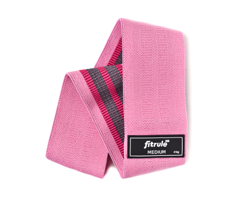 FitRule, Фитнес резинка тканевая (41 кг, розовая)