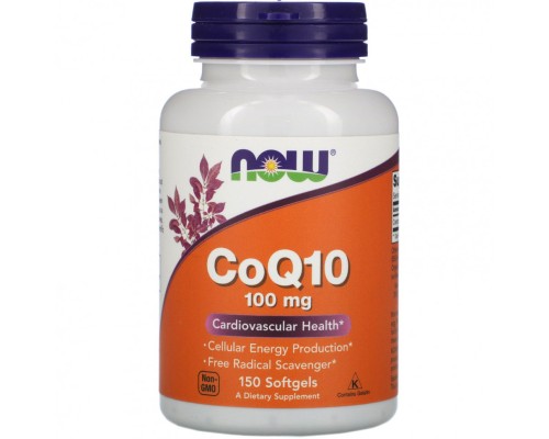 NOW, Коэнзим Q10, 100 мг, 150 капсул