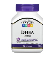 21st Century, DHEA, 25 мг, 90 капсул