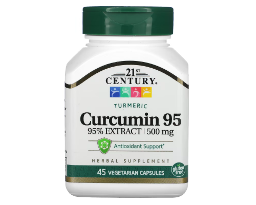 21st Century, Куркумин, 500 мг, 45 капсул