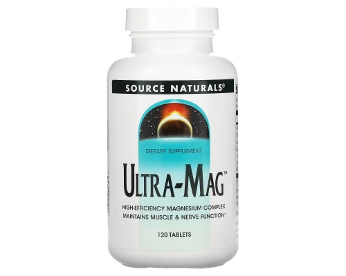 Source Naturals, Ultra-Mag + B6, 120 таблеток