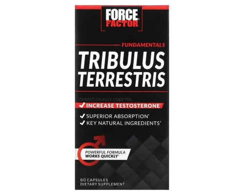 Force Factor, Трибулус, 500 мг, 60 капсул
