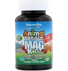 Natures Plus, Animal Parade, Магний для детей  MagKidz, 90 таблеток в форме животных