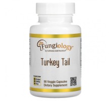 California Gold Nutrition, Fungiology, Turkey Tail, 90 капсул