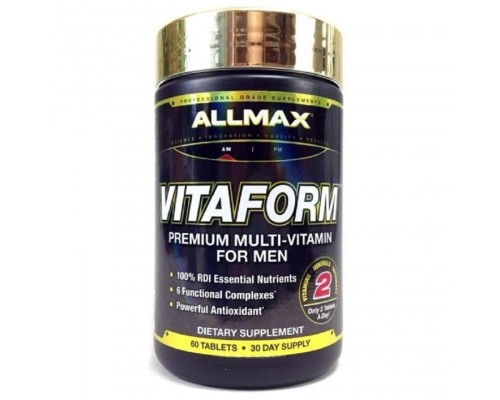 ALLMAX Nutrition, Vitaform MultiVitamin for men, 60 таблеток