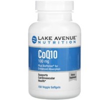 Lake Avenue Nutrition, Коэнзим Q10, 100мг , 150 капсул
