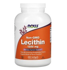 NOW, Лецитин соевый, 1200 мг, 200 капсул