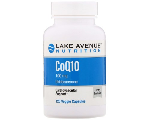Lake Avenue Nutrition, Коэнзим Q10, 100 мг, 120 капсул