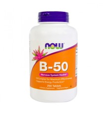 NOW, Комплекс витаминов B-50, 100 капсул