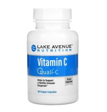 Lake Avenue Nutrition, Витамин C "Quali-C", 1000мг, 60 капсул