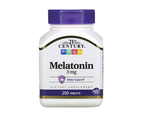 21st Century, Мелатонин, 3 мг, 200 таблеток