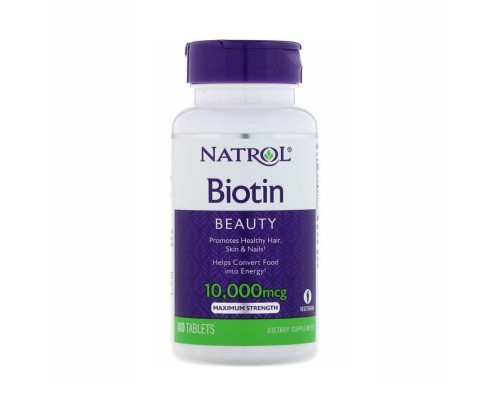 Natrol, Biotin, 10000мкг, 100 таблеток
