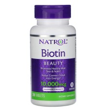 Natrol, Биотин, 10000мкг, 200 таблеток