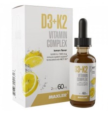 Maxler, Витамин D3 + K2 в каплях, 60 мл