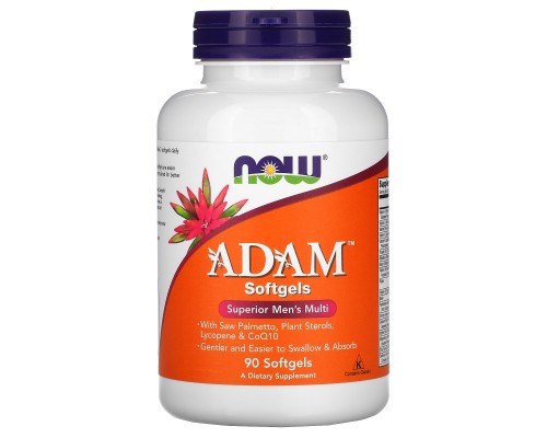 NOW, Витамины ADAM, 90 softgels