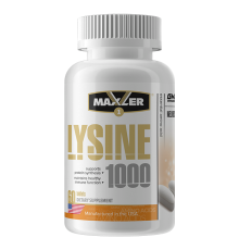Maxler, Lysine, 1000мг, 60 таблеток