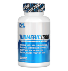 EVLution Nutrition, Куркумин Turmeric, 90 капсул