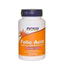 NOW, Folic Acid (B9), 250 таблеток