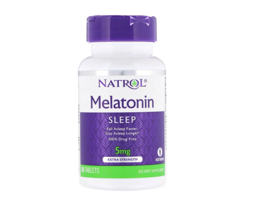 Natrol, Мелатонин, 5мг, 60 таблеток