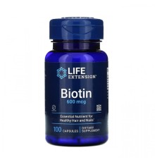 Life Extension, Biotin, 600мкг, 100 капсул