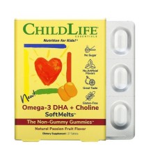 ChildLife, Омега-3 DHA с холином SoftMelts, 27 таблеток